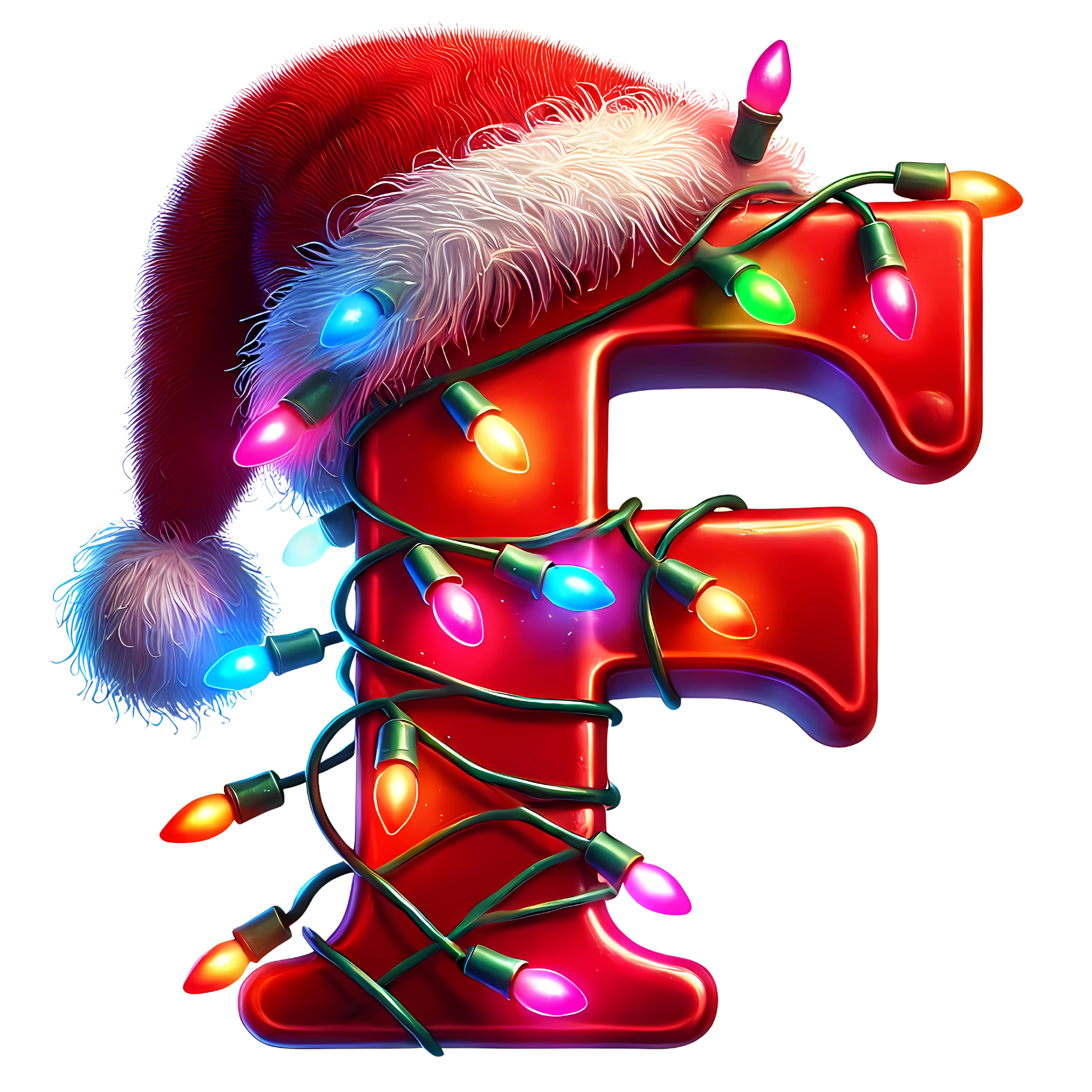 Motive " Christmas BUCHSTABEN Rot " Buchstaben Auswahl für Druck